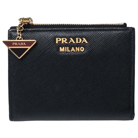 prada compact wallet|Prada small wallet price.